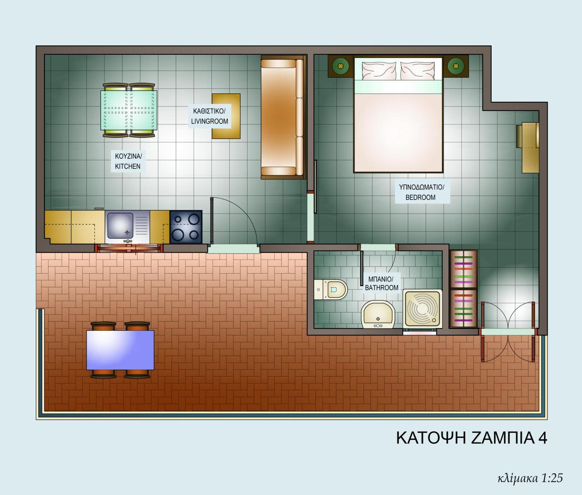 Zambia Apartments Plakias Eksteriør billede